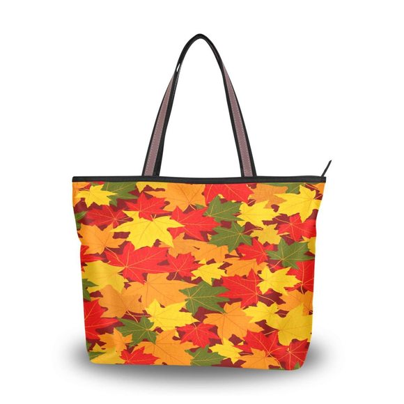 Fall Tote Handbag With Zier, Large Grocery Bag Shoing Tote Bag :') - Picture 1 of 7